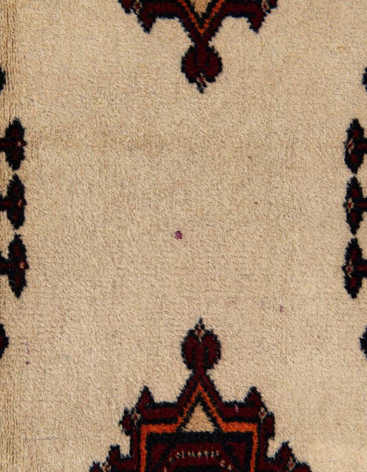 Detail image of 3' 4 x 9' 3  Hand Knotted Bokhara Oriental Wool Runner Rug