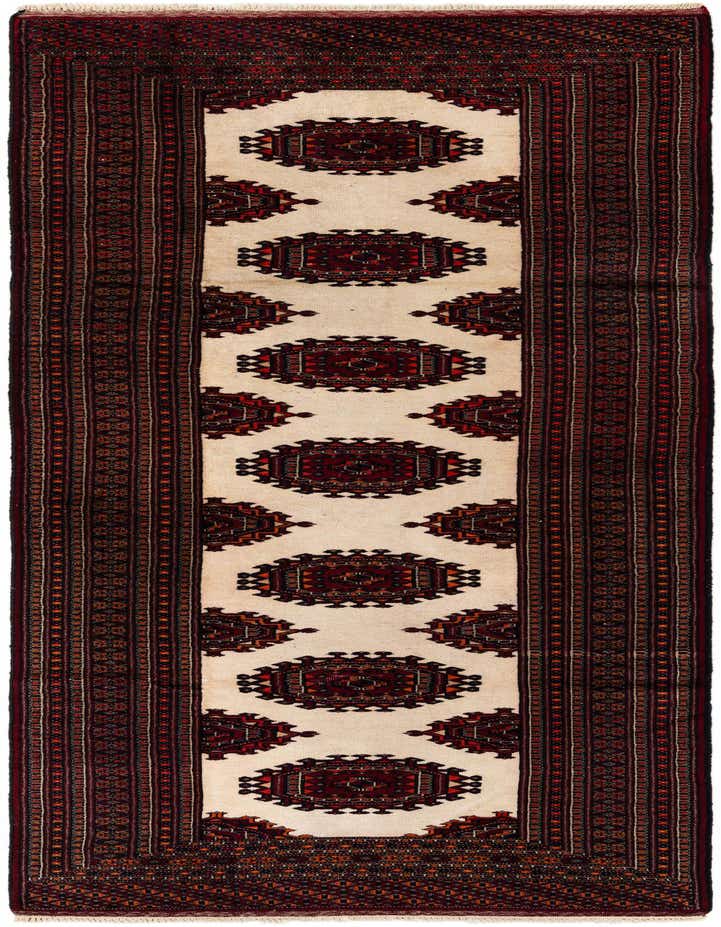 3' 4 x 9' 3 Hand Knotted Bokhara Oriental Wool Runner Rug