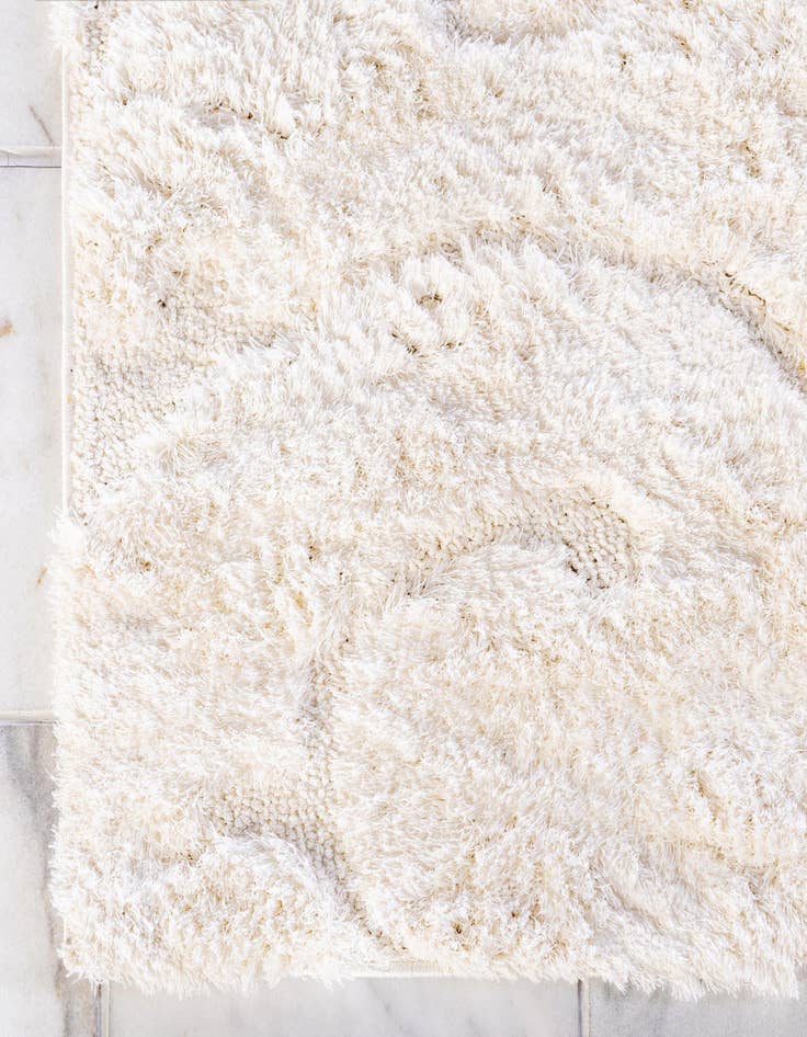 Detail image of 2' x 6' 9 Botanical Shag Runner Rug