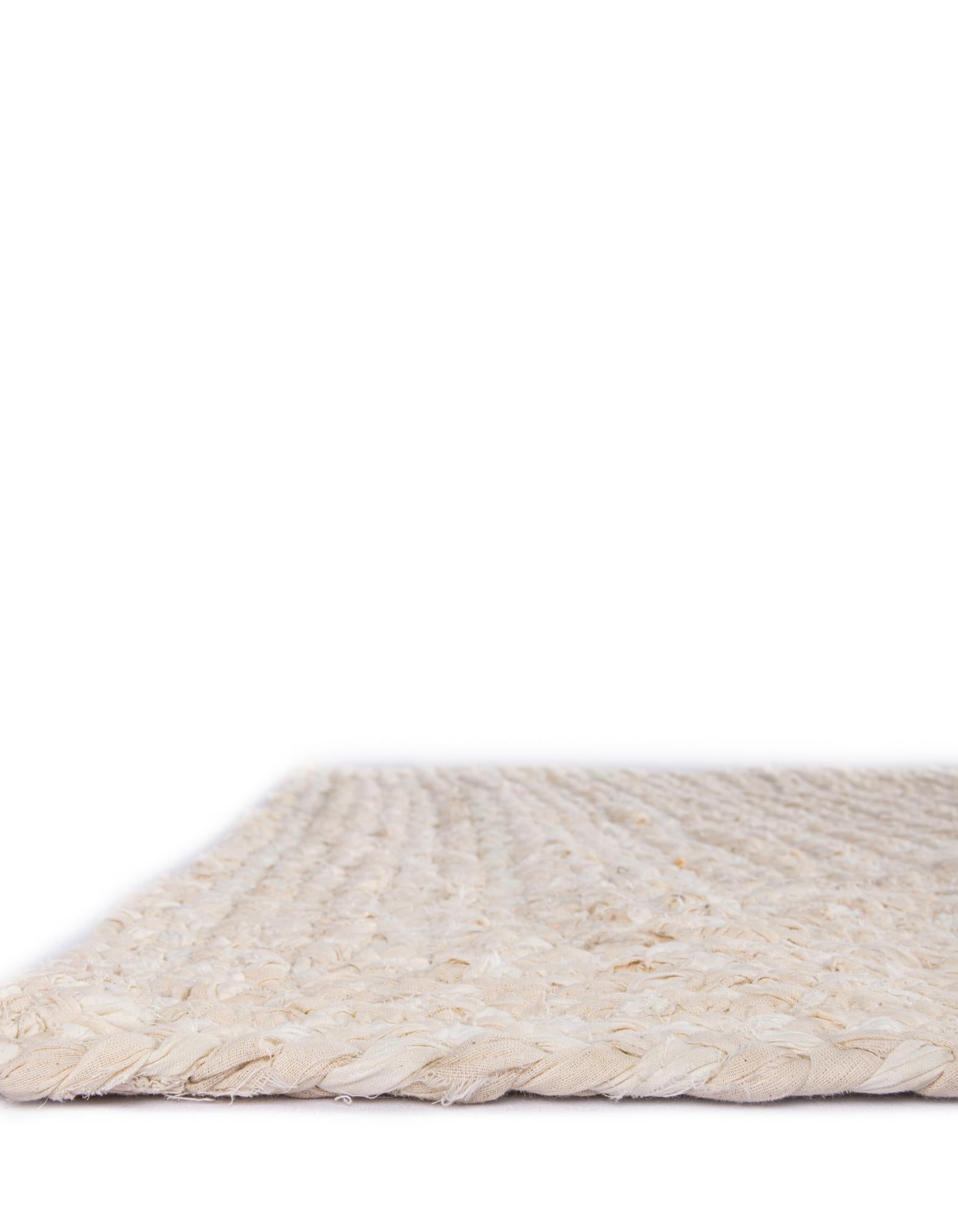 2' 6 x 6' 1 Handmade Braided Chindi Runner Rug