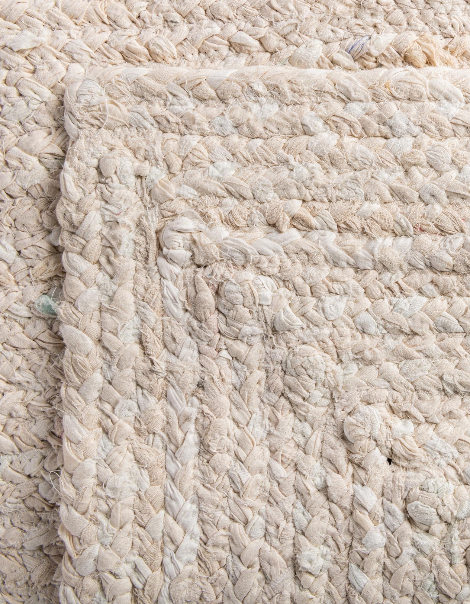 2' 6 x 6' 1 Handmade Braided Chindi Runner Rug