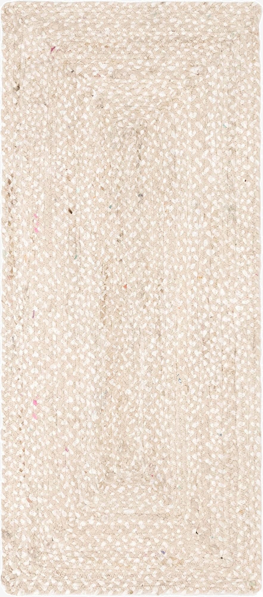 2' 6 x 6' 1  Hand Braided Chindi Runner Rug