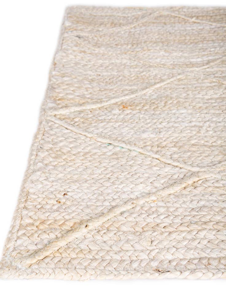 Detail image of 2' 2 x 6' 1  Hand Braided Jute Runner Rug