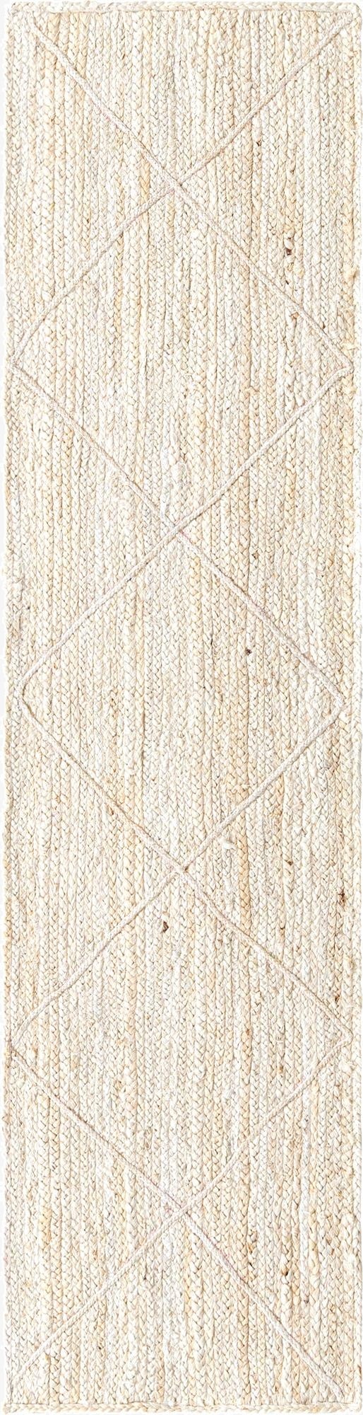 2' 2 x 8' 2  Hand Braided Jute Runner Rug