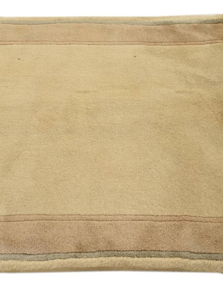 Detail image of 2' 10 x 10' 9 Hand Knotted Carved Pekin Wool Runner Rug