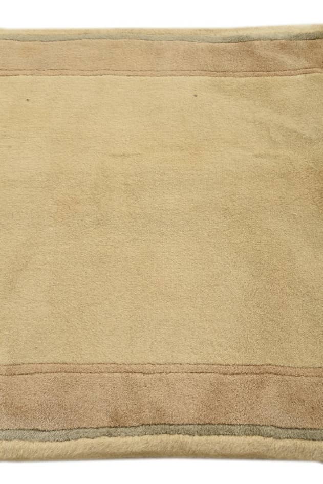 Detail image of 2' 10 x 10' 9 Hand Knotted Carved Pekin Wool Runner Rug
