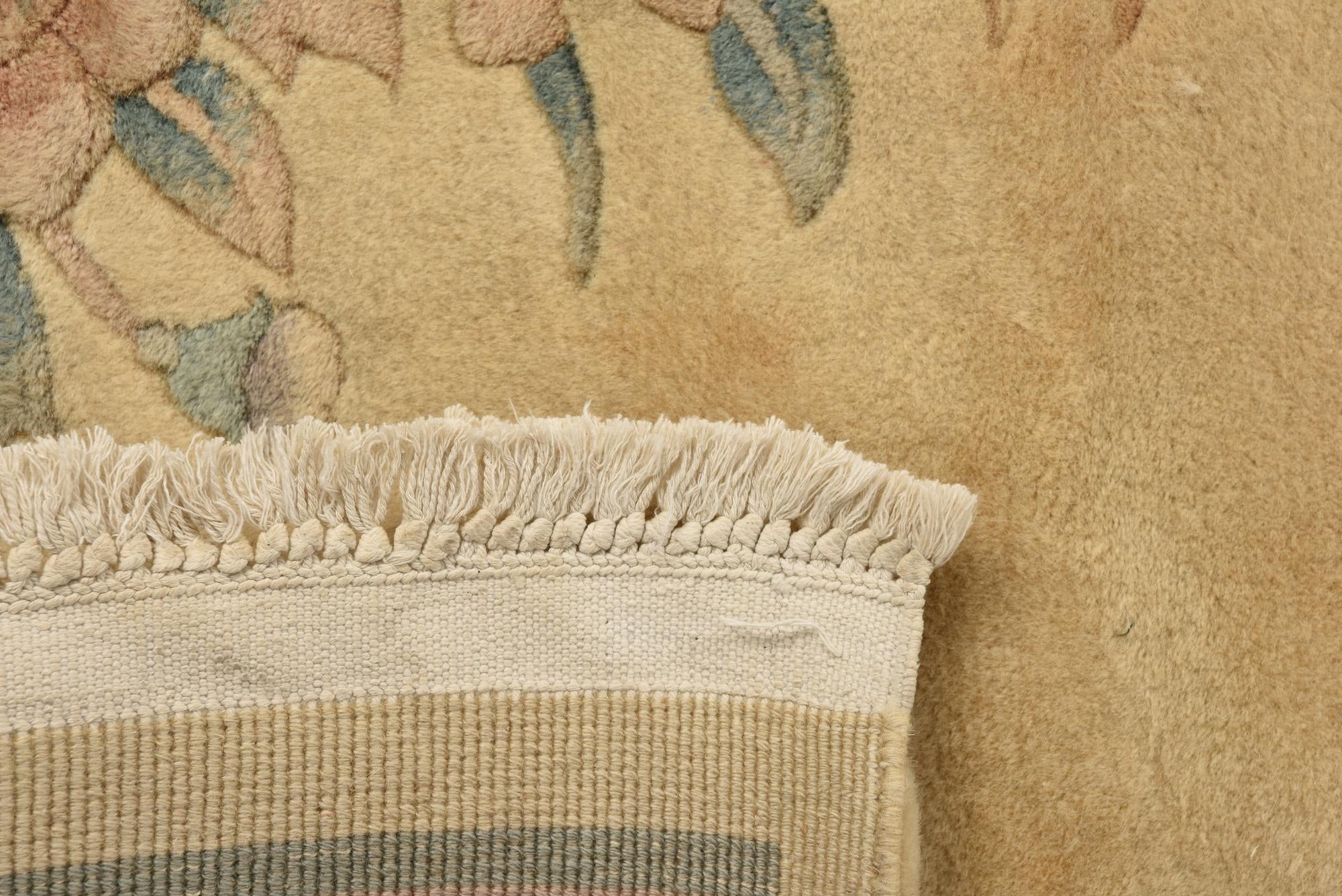 2' 10 x 10' 9 Hand Knotted Carved Pekin Wool Runner Rug