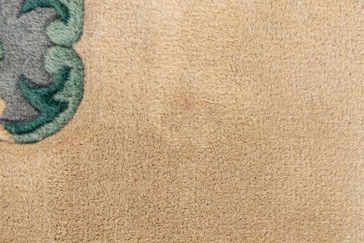 2' 1 x 4' 4 Hand Knotted Carved Pekin Wool Runner Rug