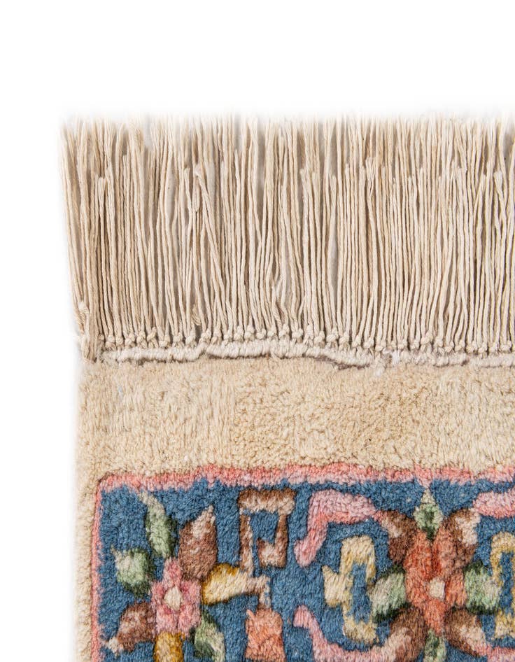 Detail image of 2' 7 x 11' 2  Hand Knotted Carved Pekin Wool Runner Rug