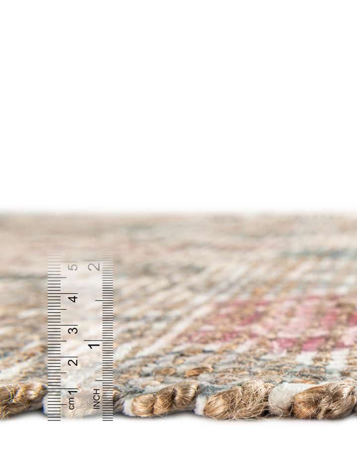 2' x 6' 1 Hand Woven Chenille Jute Runner Rug