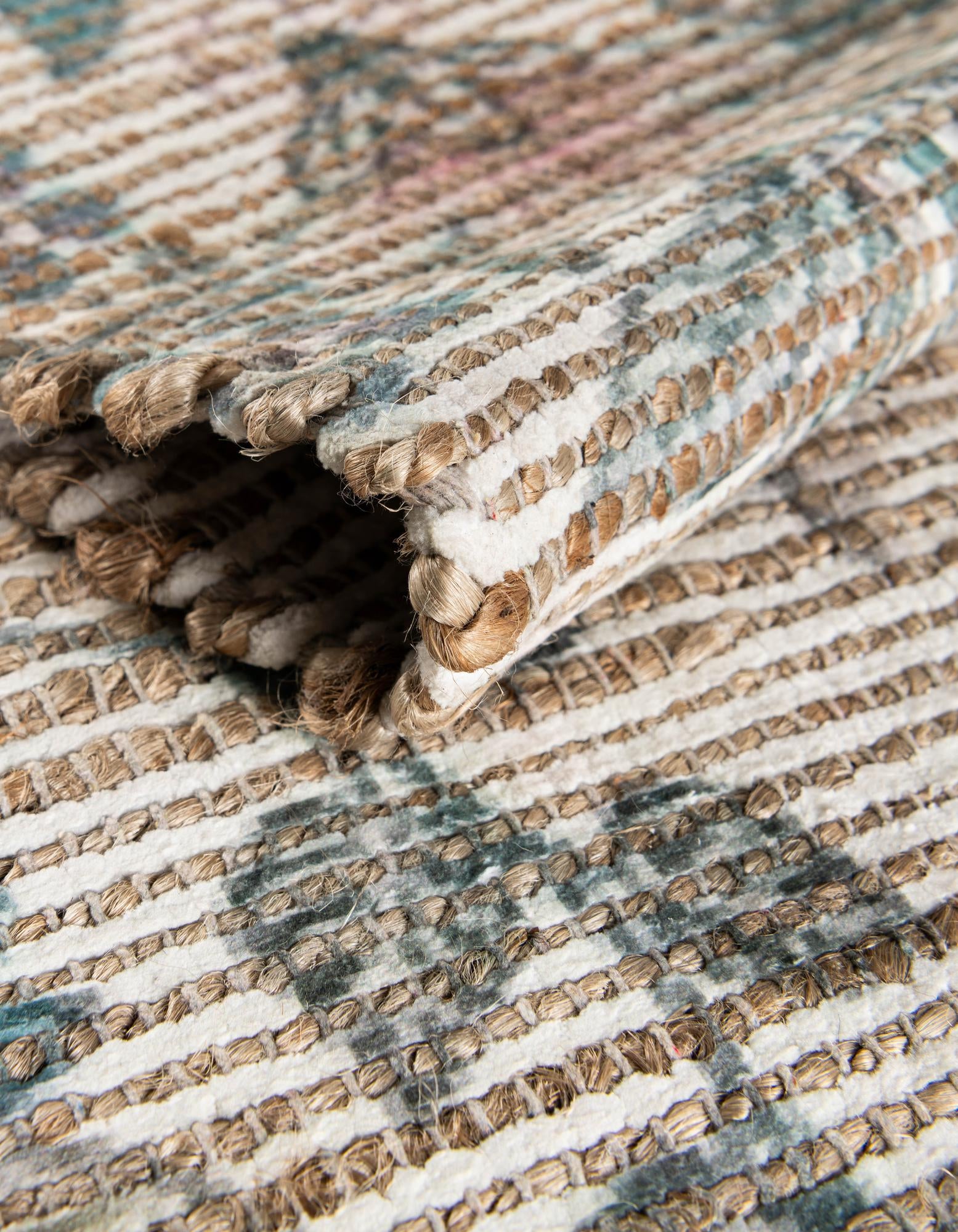 2' x 6' 1 Hand Woven Chenille Jute Runner Rug