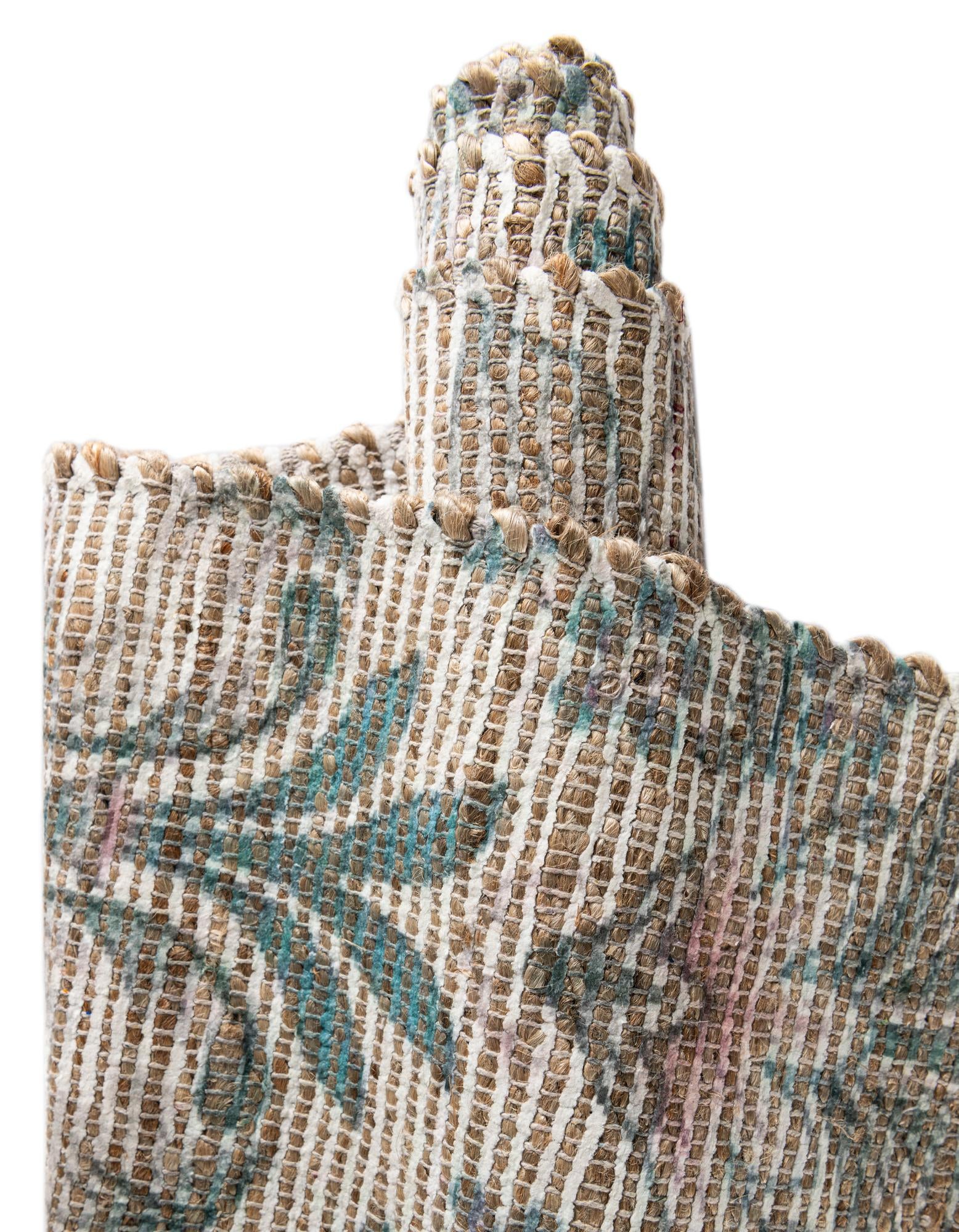 2' x 6' 1 Hand Woven Chenille Jute Runner Rug