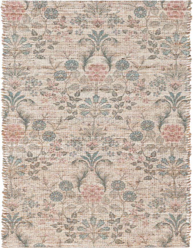 Detail image of 2' x 6' 1 Hand Woven Chenille Jute Runner Rug