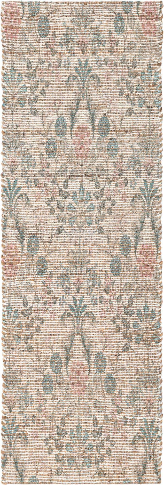 2' x 6' 1 Hand Woven Chenille Jute Runner Rug