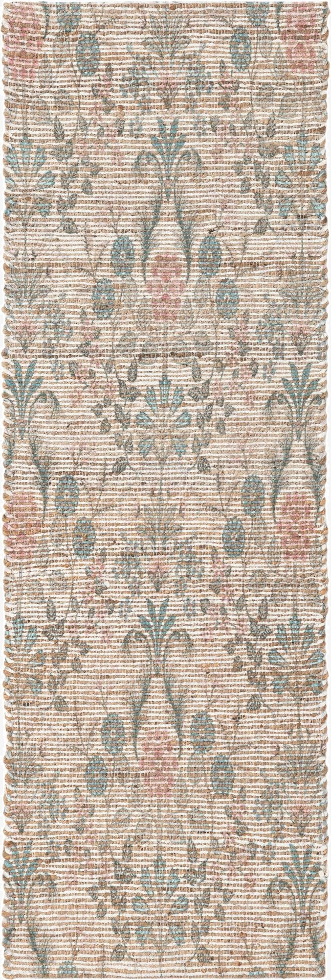 2' x 6' 1  Hand Woven Chenille Jute Runner Rug