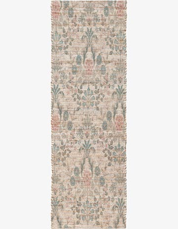 2' x 6' 1 Hand Woven Chenille Jute Runner Rug