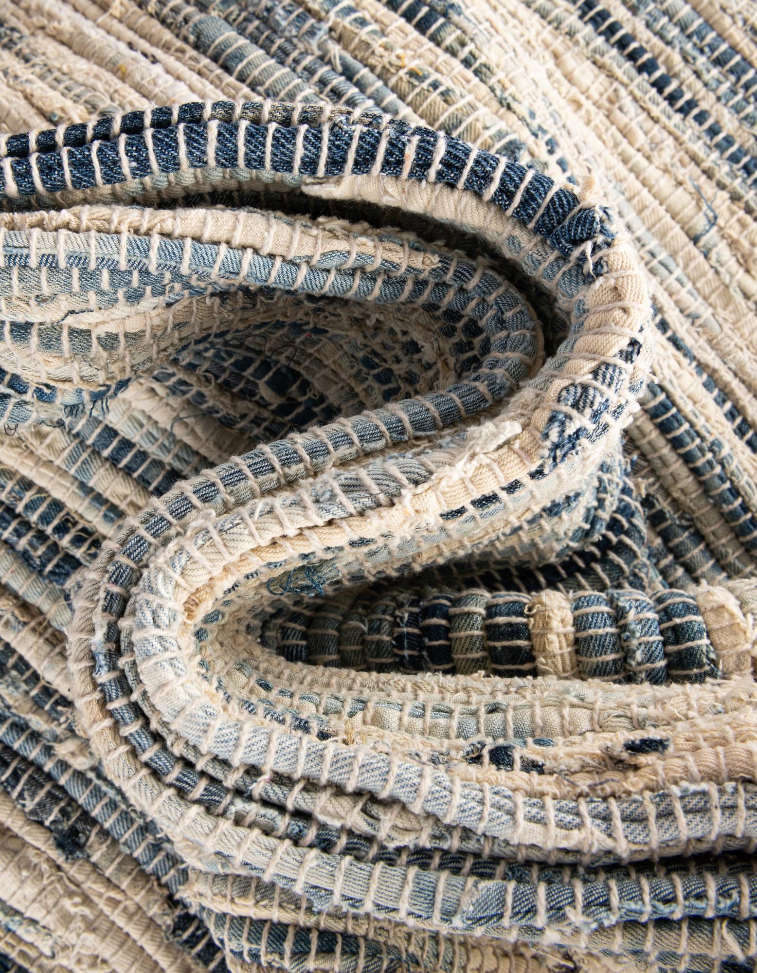 2' 7 x 6' 1 Chindi Jute Runner Rug