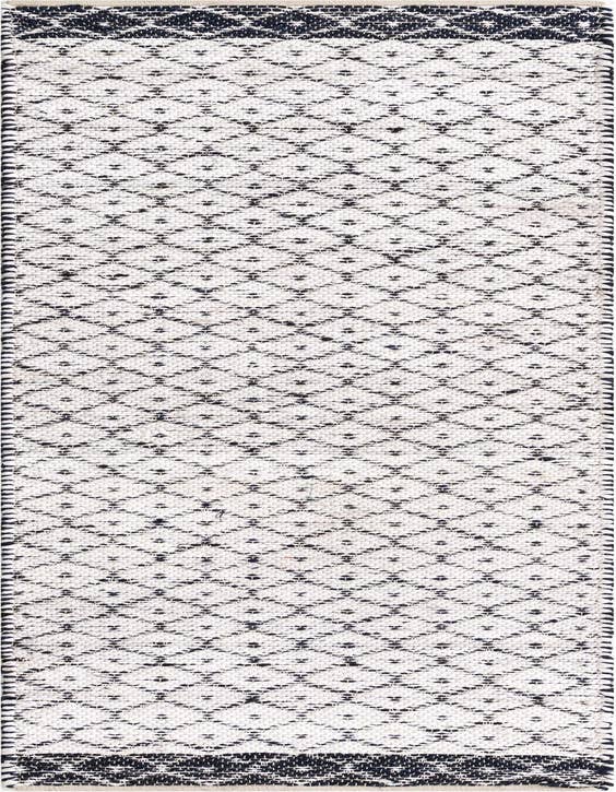 Detail image of 2' 7 x 10' Hand Woven Chindi Trellis Runner Rug