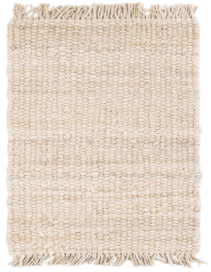 Detail image of 2' x 4' 1 Hand Woven Chunky Jute Runner Rug