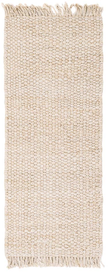 Detail image of 2' x 5' 1 Hand Woven Chunky Jute Runner Rug