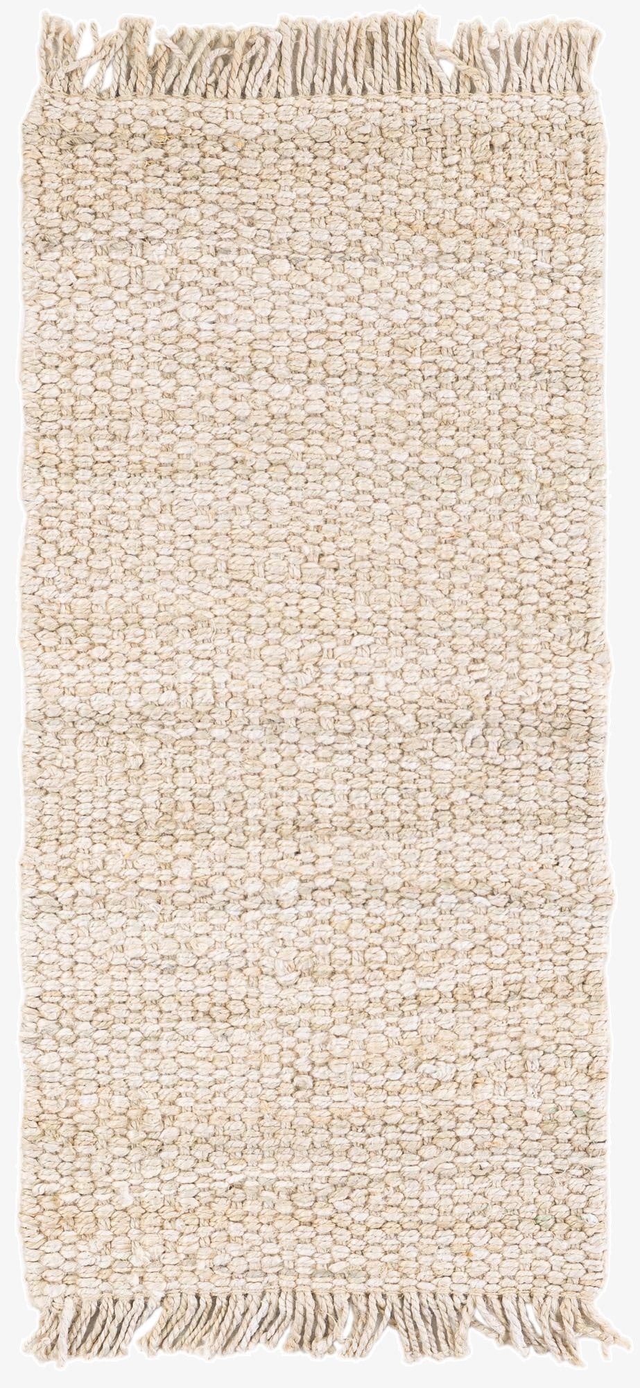 Primary image 2' x 4' 1  Hand Woven Chunky Jute Runner Rug