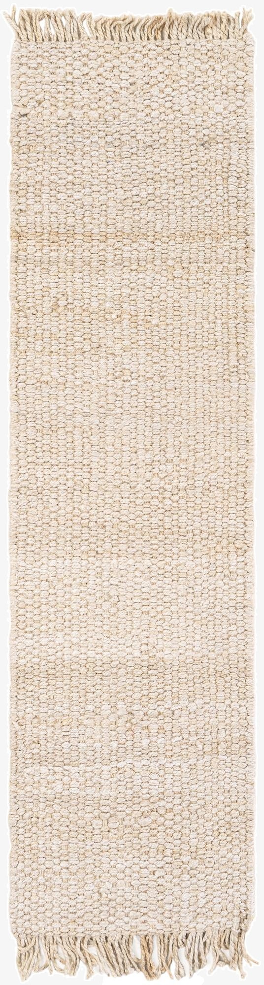 Primary image 2' x 8'  Hand Woven Chunky Jute Runner Rug