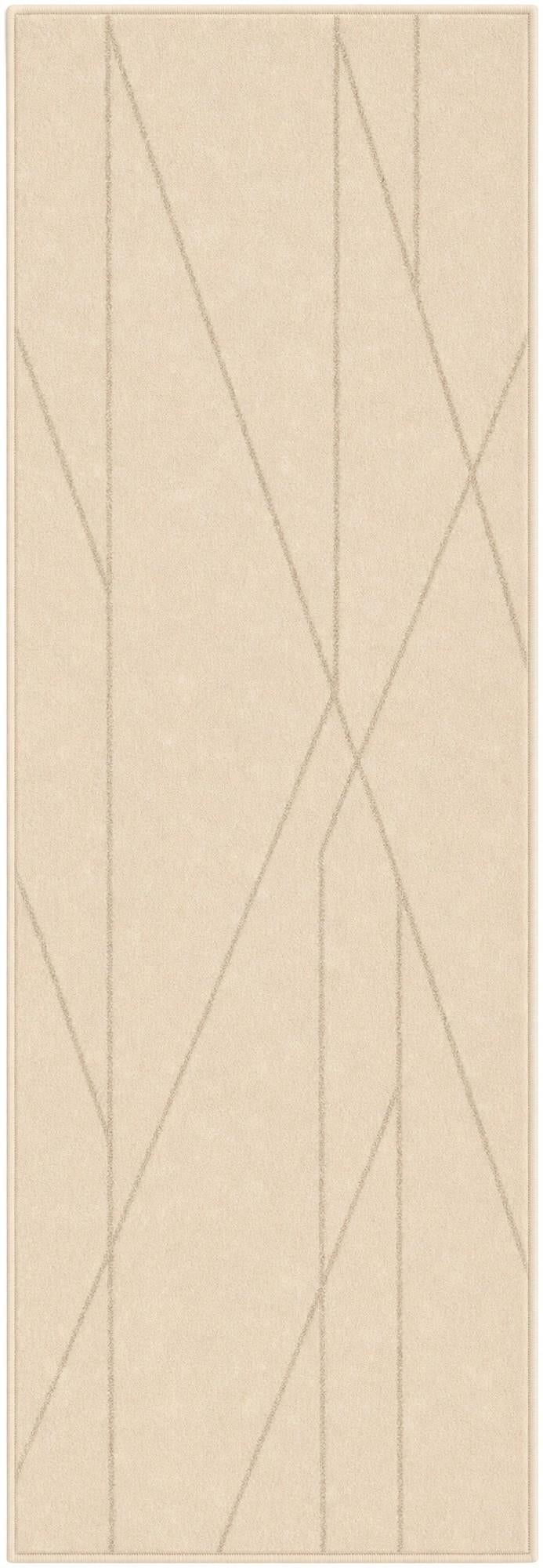 Ivory Contour Runner Rug