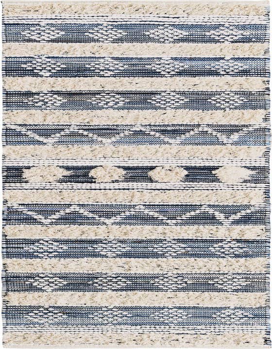 Detail image of 2' 7 x 10' Hand Woven Cotton Chindi Runner Rug