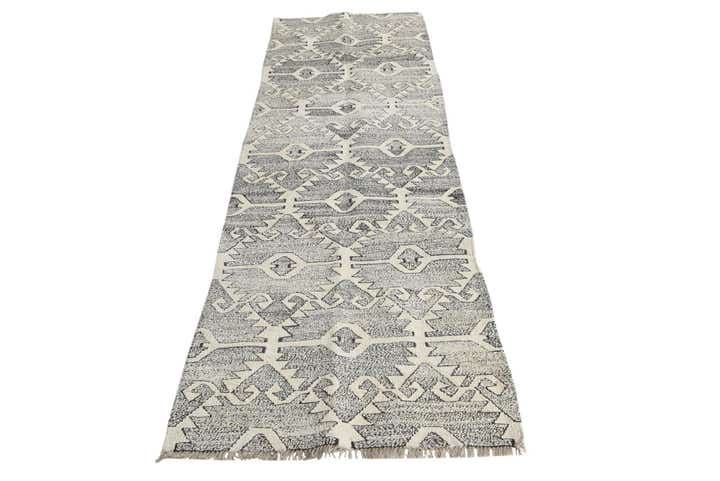 2' 6 x 8' 2 Hand Woven Darya Wool Runner Rug