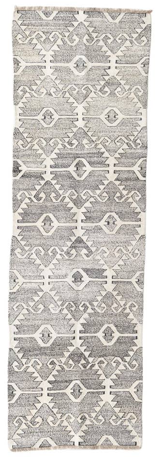 Detail image of 2' 6 x 8' 2 Hand Woven Darya Wool Runner Rug