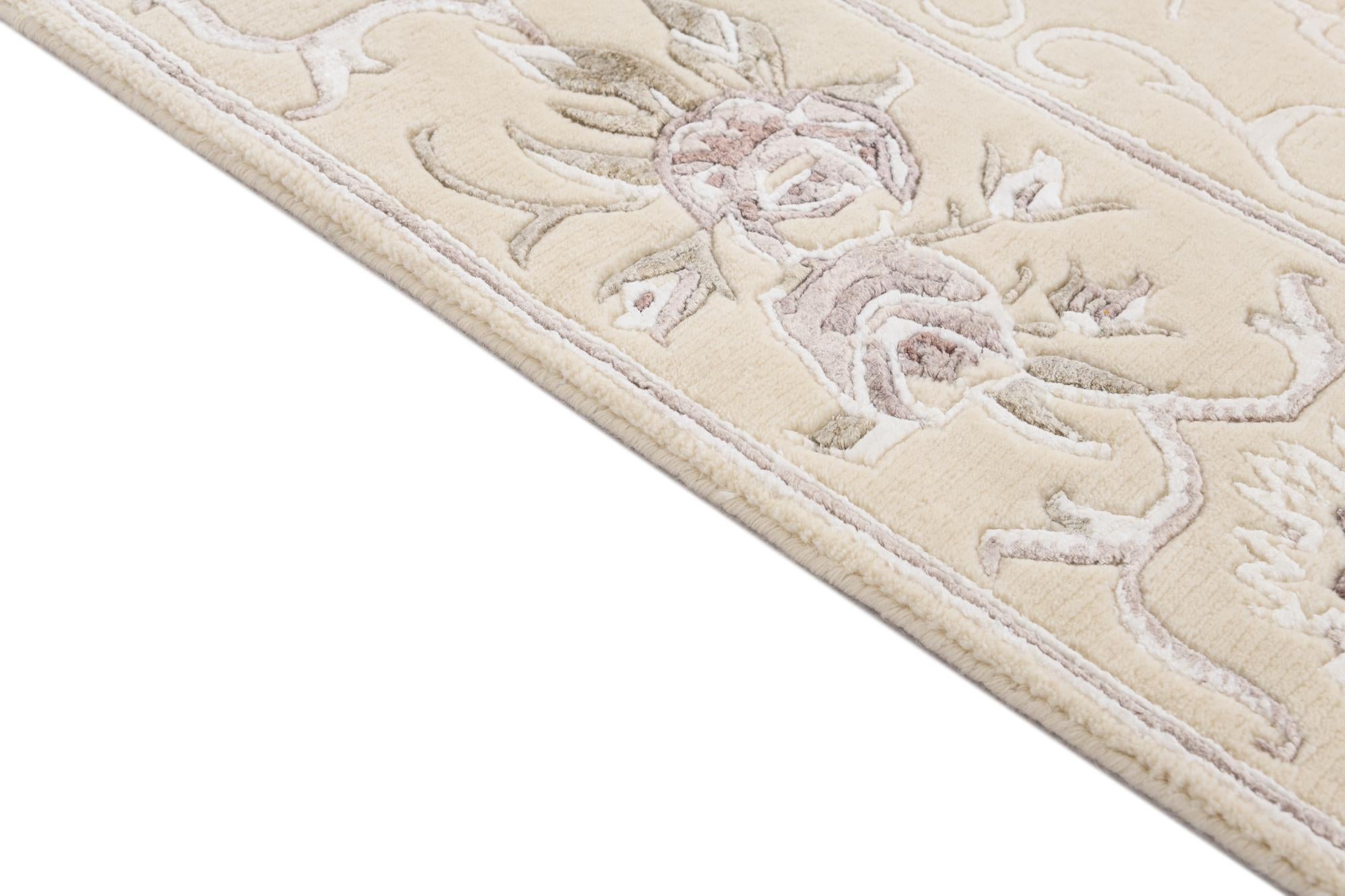 2' 7 x 9' 7 Hand Knotted Darya Wool Runner Rug