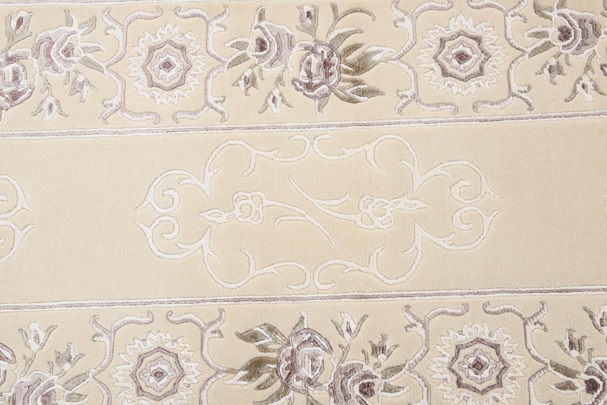 2' 7 x 9' 7 Hand Knotted Darya Wool Runner Rug