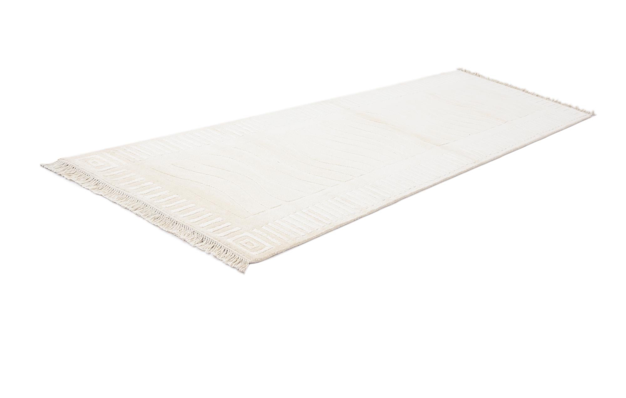 2' 9 x 10' Hand Knotted Darya Wool Runner Rug