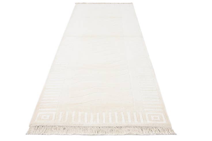 Detail image of 2' 9 x 10' Hand Knotted Darya Wool Runner Rug