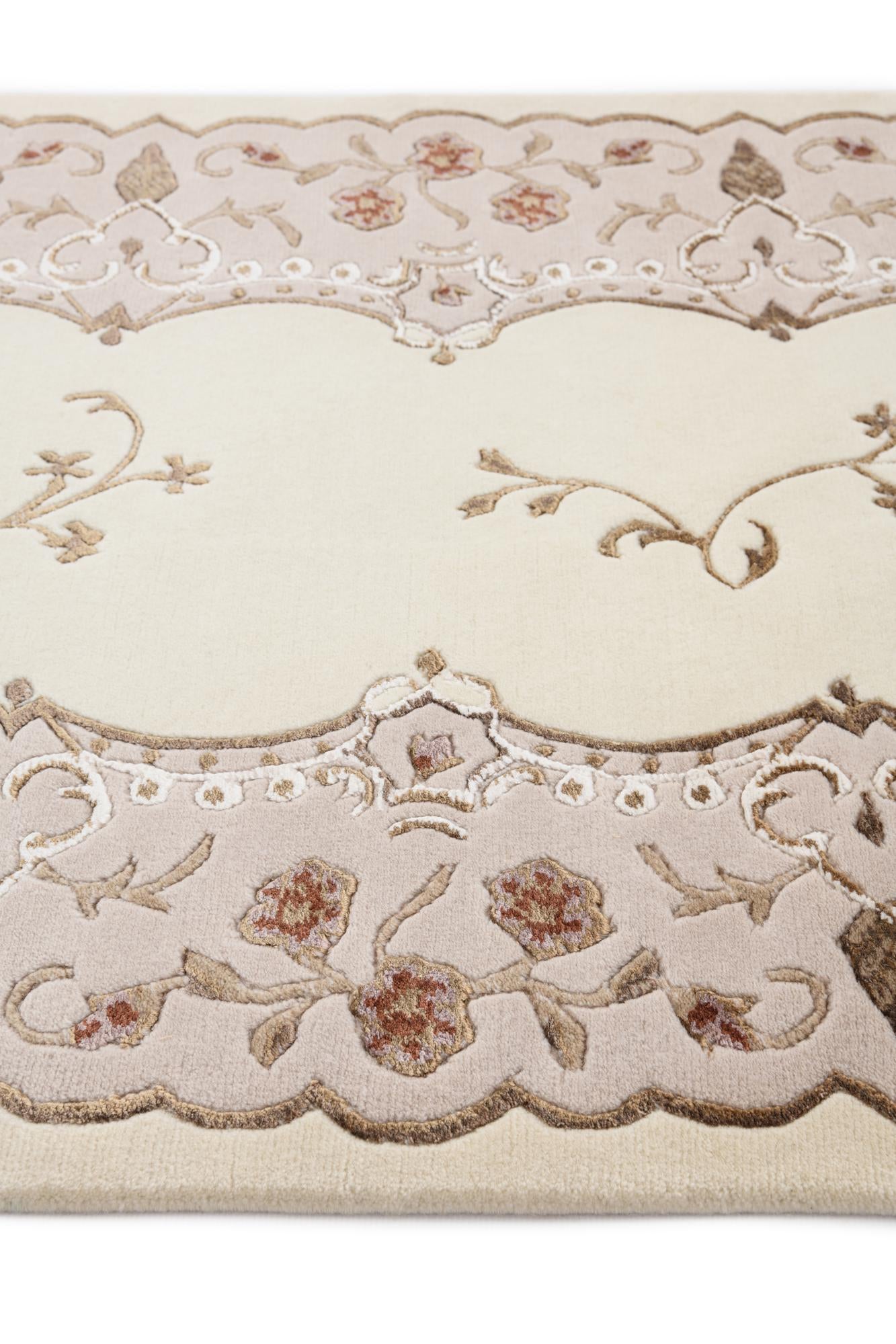 2' 9 x 9' 9 Hand Knotted Darya Wool Runner Rug