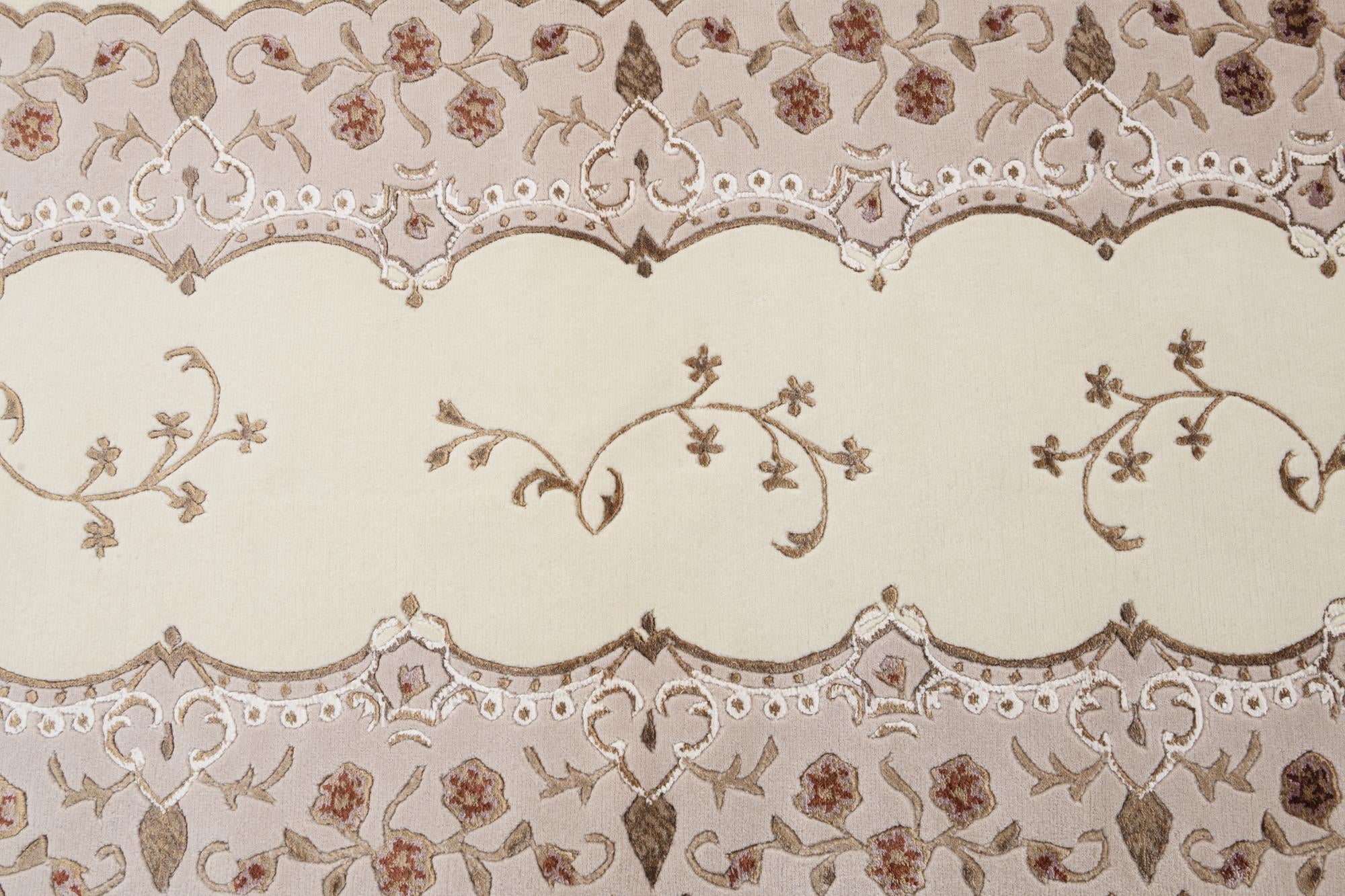 2' 9 x 9' 9 Hand Knotted Darya Wool Runner Rug