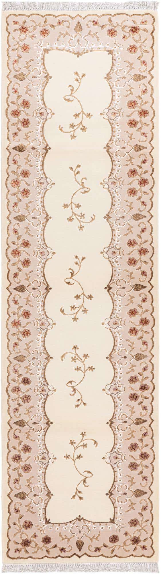 2' 9 x 9' 9 Hand Knotted Darya Wool Runner Rug