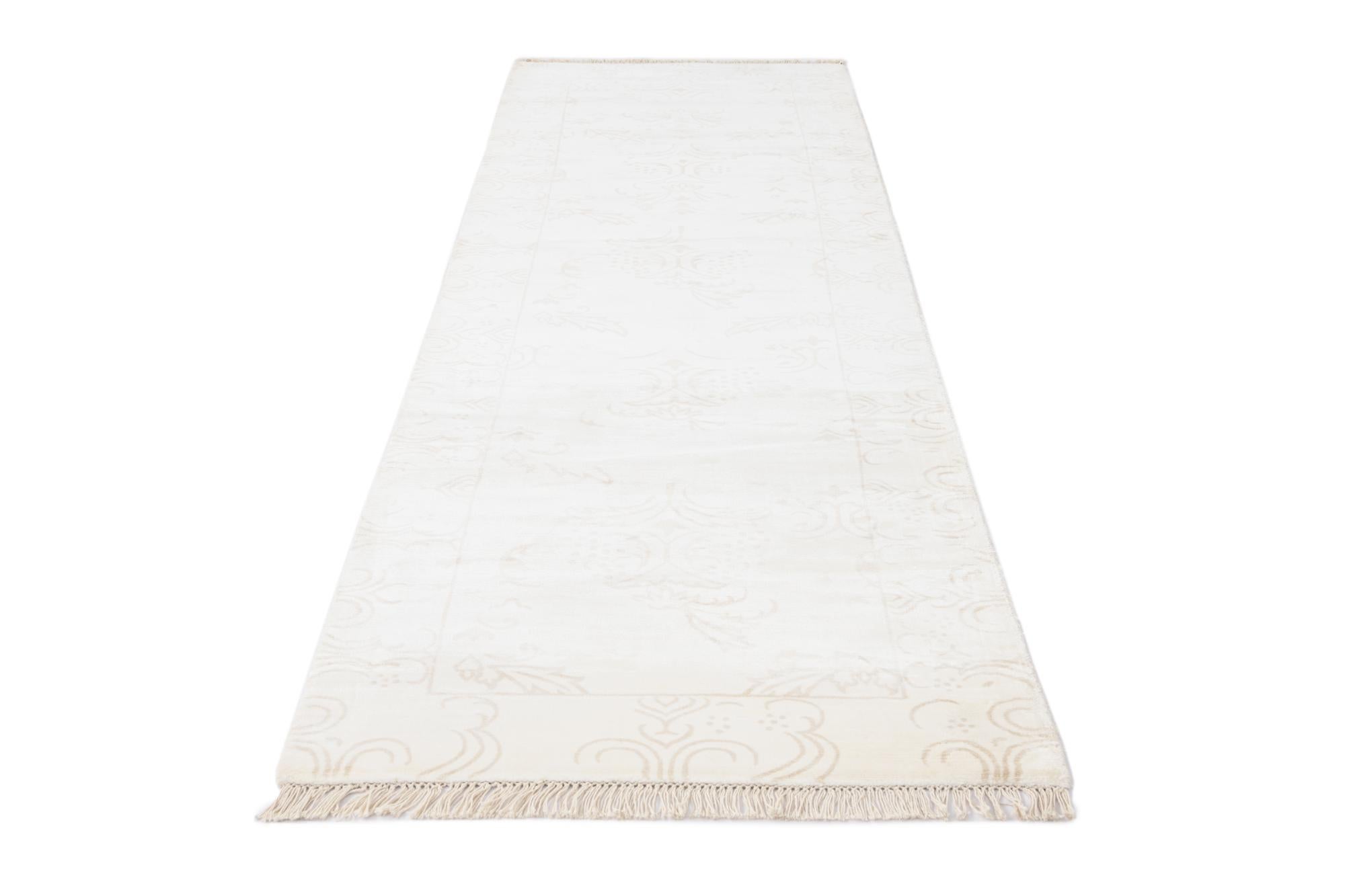 2' 8 x 9' 11 Hand Knotted Darya Wool Runner Rug