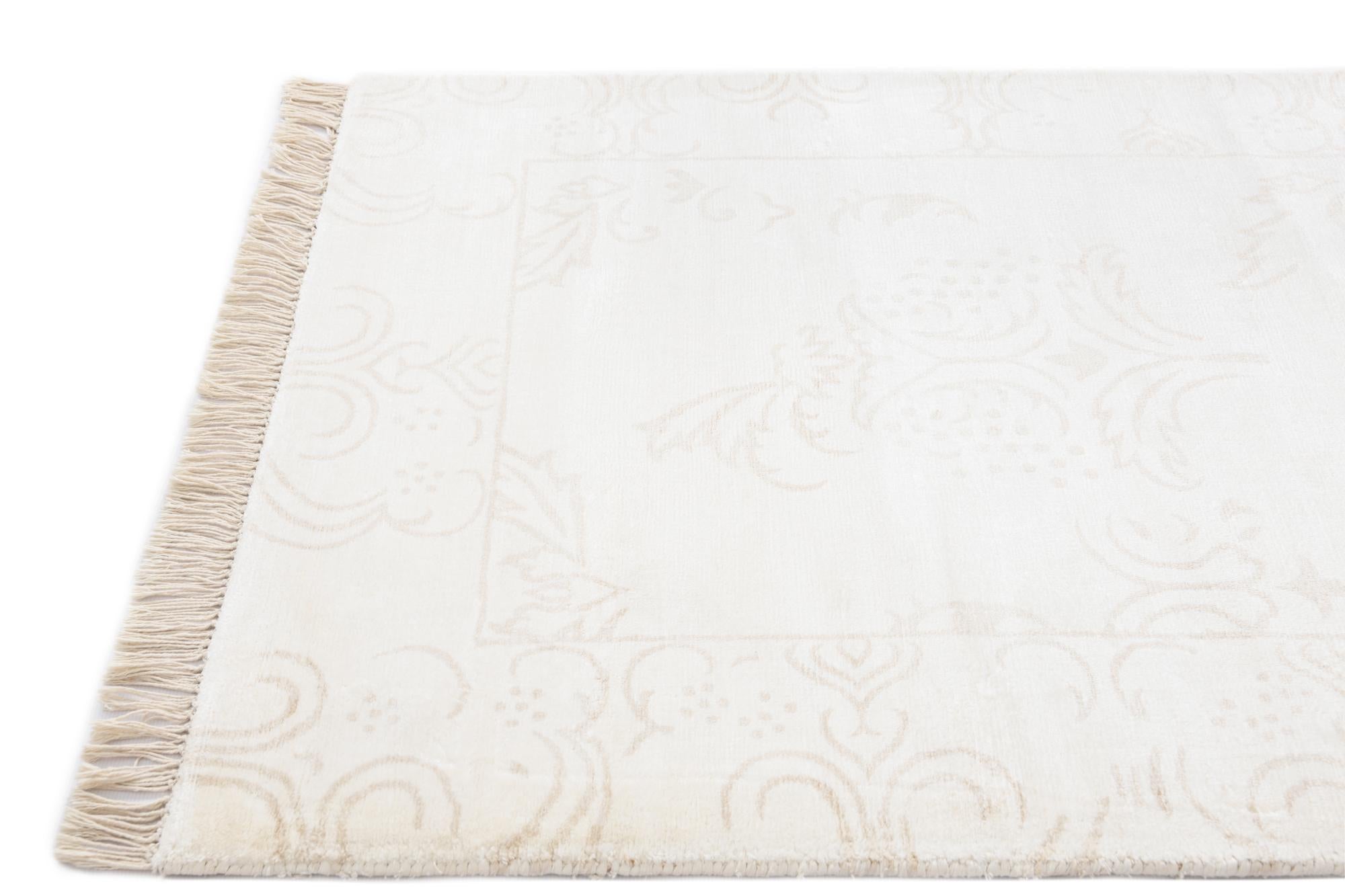 2' 8 x 9' 11 Hand Knotted Darya Wool Runner Rug