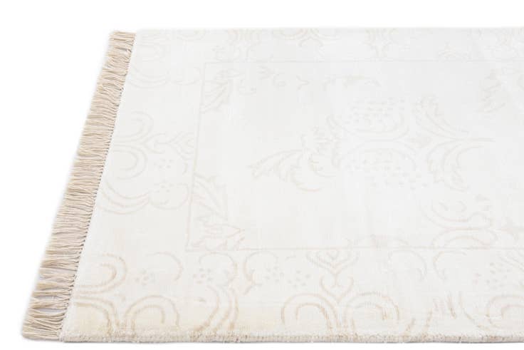 Detailansicht von 80cm x 300cm Handgeknüpft Darya Wolle Läufer Teppich