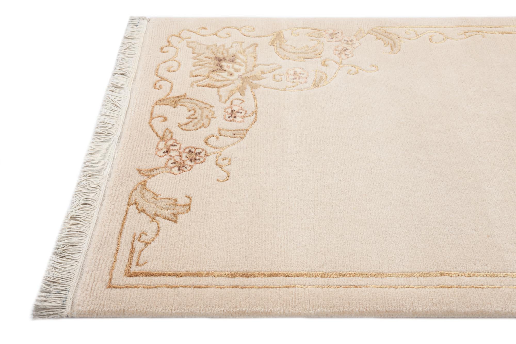 2' 9 x 9' 7 Hand Knotted Darya Wool Runner Rug