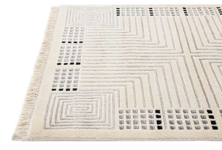 2' 8 x 9' 11 Hand Knotted Darya Wool Runner Rug