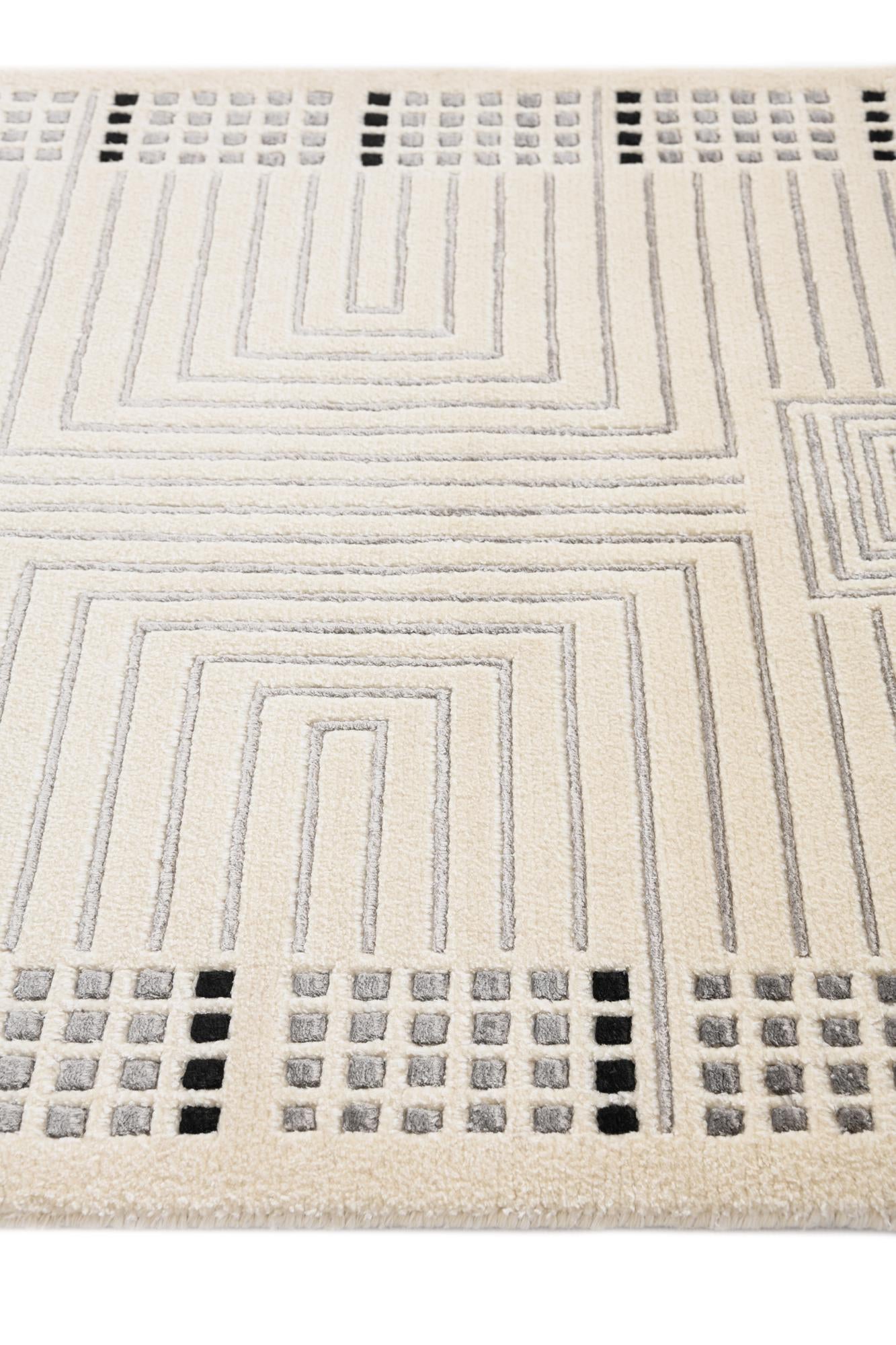 2' 8 x 9' 11 Hand Knotted Darya Wool Runner Rug