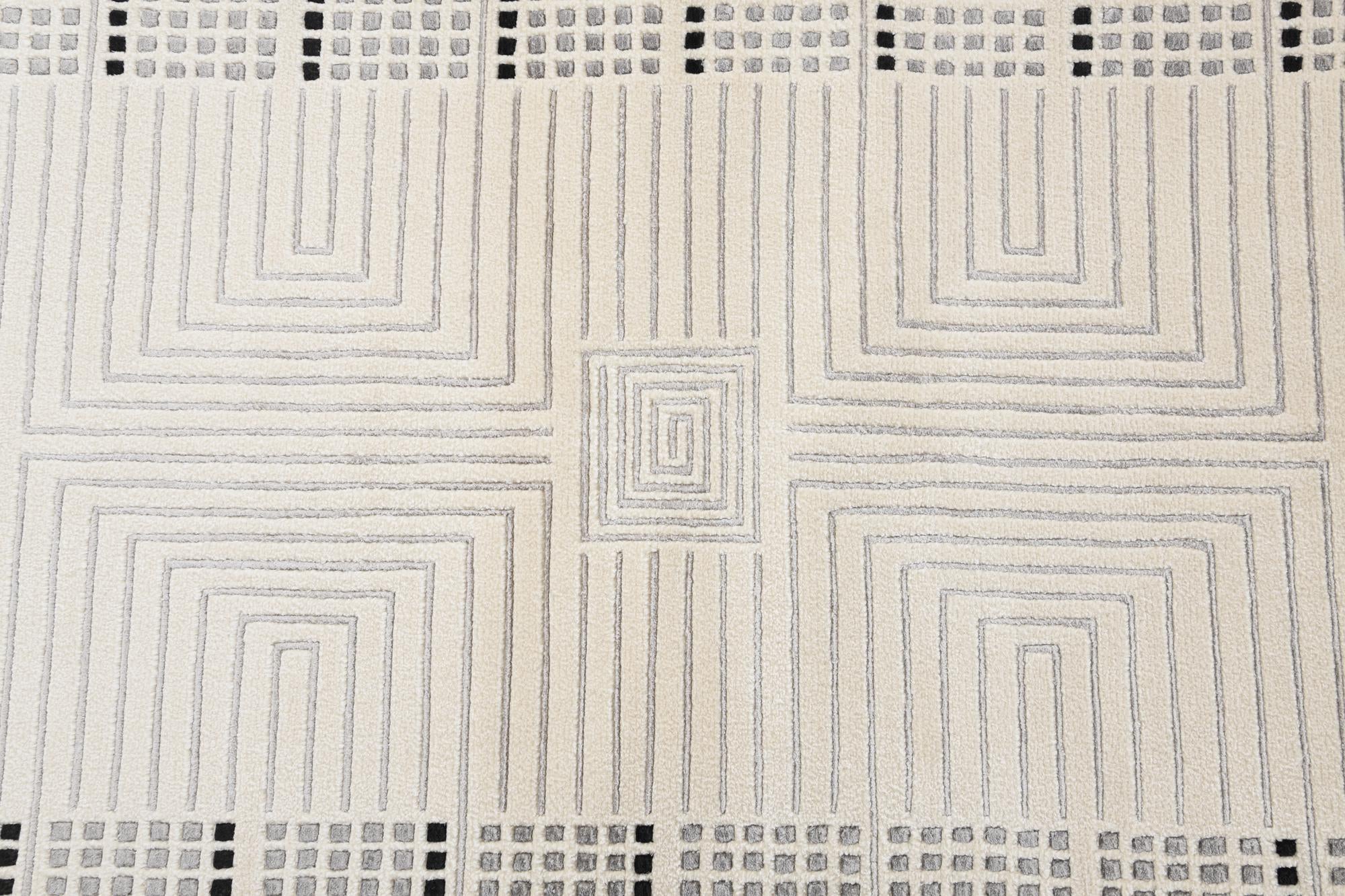 2' 8 x 9' 11 Hand Knotted Darya Wool Runner Rug