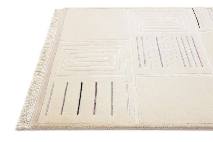 2' 7 x 9' 7 Hand Knotted Darya Wool Runner Rug