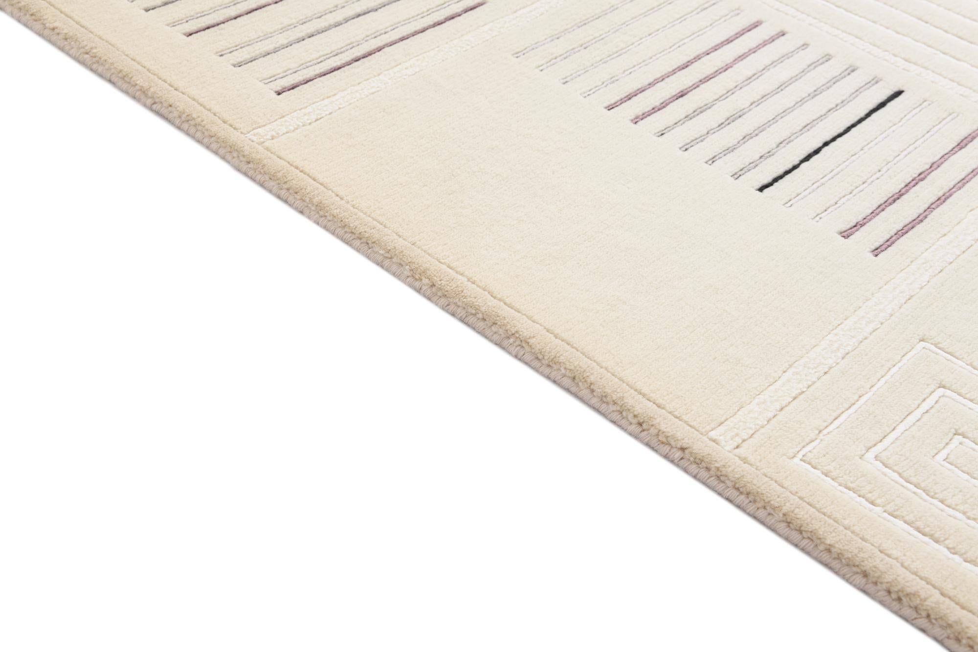 2' 7 x 9' 7 Hand Knotted Darya Wool Runner Rug