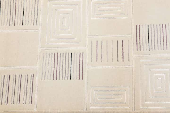 2' 7 x 9' 7 Hand Knotted Darya Wool Runner Rug