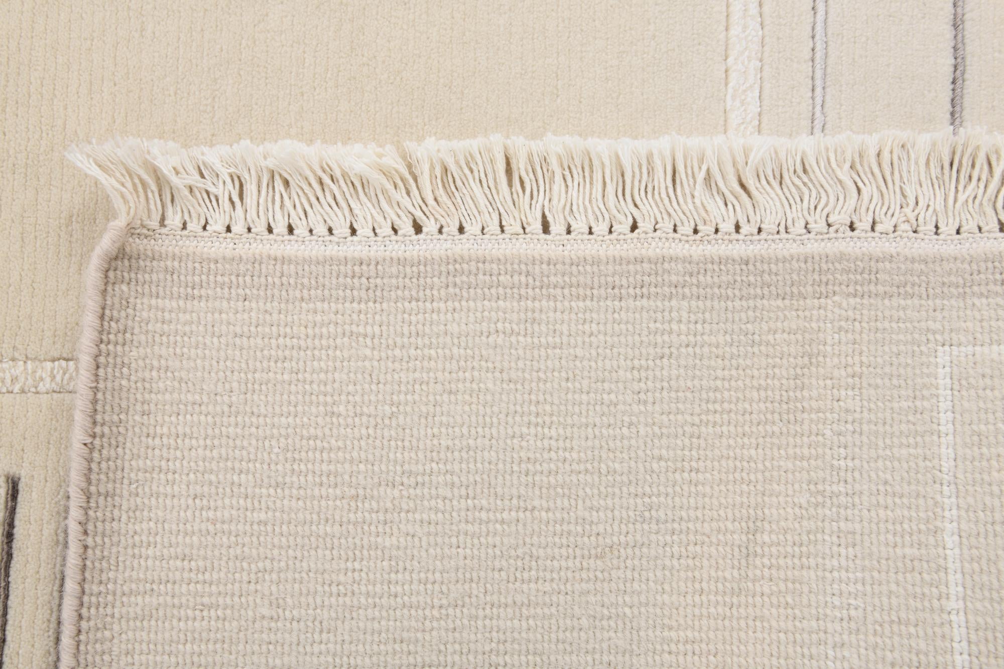 2' 7 x 9' 7 Hand Knotted Darya Wool Runner Rug