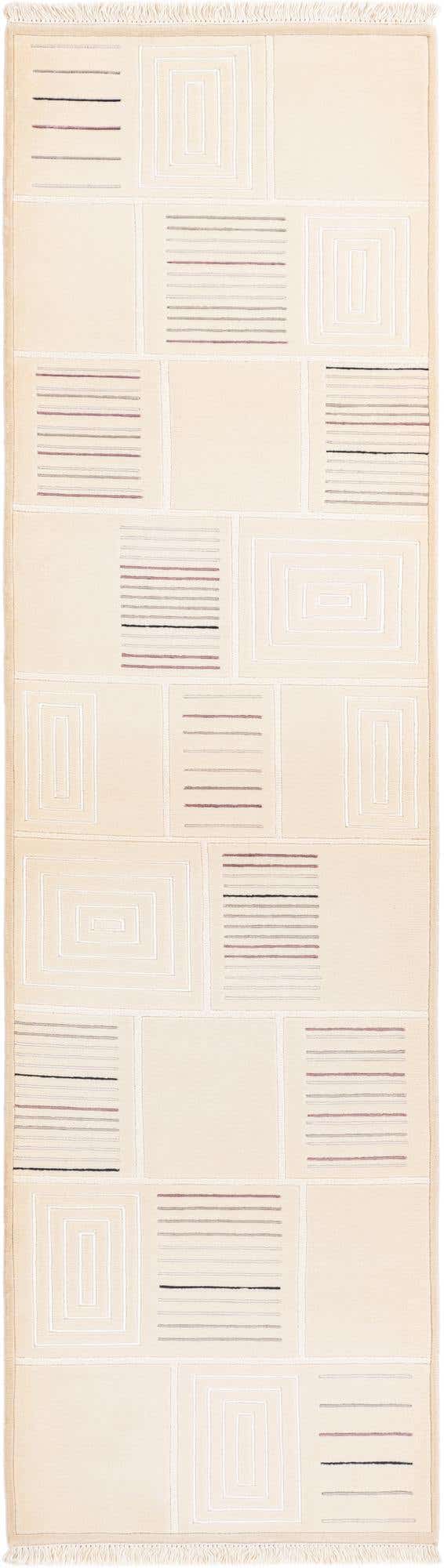 2' 7 x 9' 7 Hand Knotted Darya Wool Runner Rug