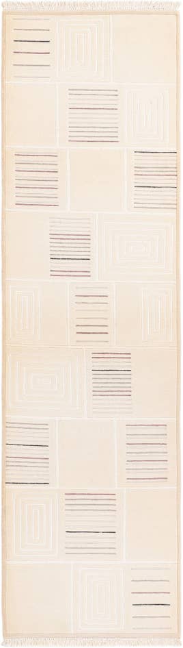 Detail image of 2' 7 x 9' 7 Hand Knotted Darya Wool Runner Rug